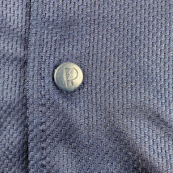 Vintage Pro Player Georgetown Navy Blue Mesh Button Athletic Jacket - Picture 7 of 16